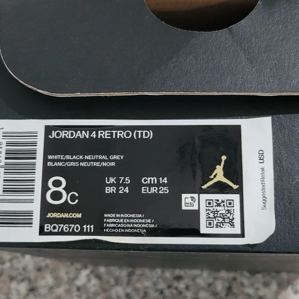 Jordan 4 Retro (TD)